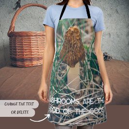 Delantal Spring Morel Mushroom