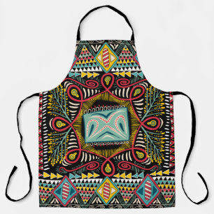 Delantal Square pocket, shawl, textile. Colorful abstract p