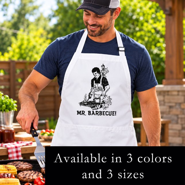 Delantal Sr. Barbacoa (Mr. Barbecue Apron)
