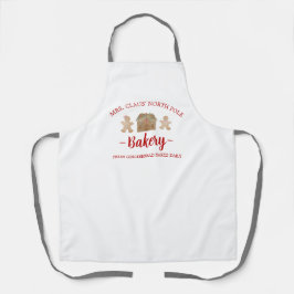 Delantal Sra. Claus Bakery Navidades, Mediano Apron