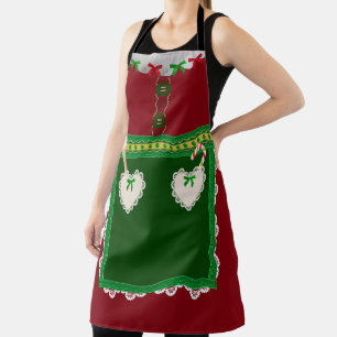 Delantal Sra. Claus Navidad Apron
