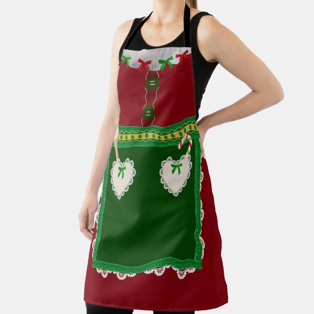 Delantal Sra. Claus Navidad Apron (in situ)