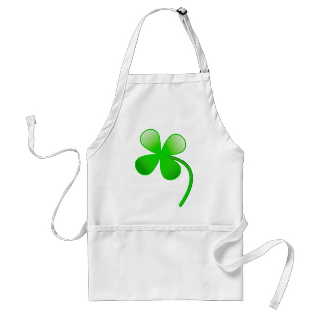 Delantal St. Patrick's Day Shamrock (Frente)