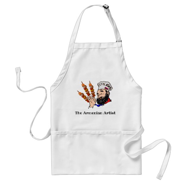 Delantal Standard Apron, chef de arte armenio (Frente)