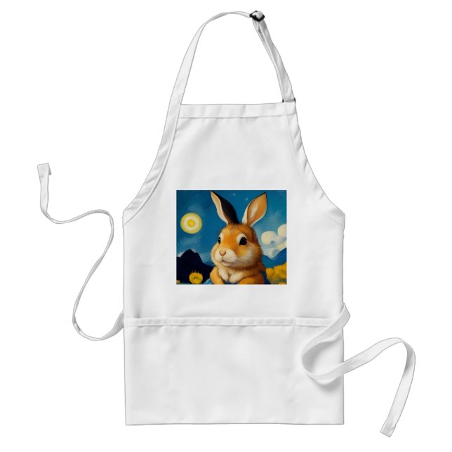 Delantal Starry Spring Bunny (Frente)
