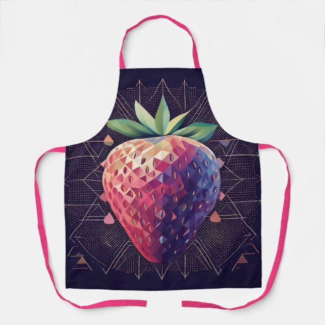Delantal Starry Starry Strawberry (Anverso)