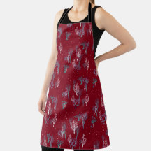 Starry Woods Apron - Rojo Navidades