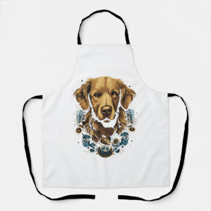 Delantal Steampunk Golden Retriever Dog Classic T-Shirt