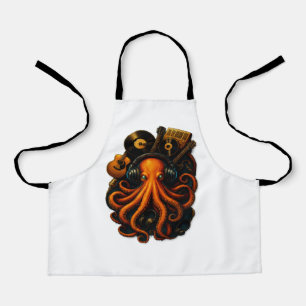 Delantal "Steampunk Octopus Apron - Regalo artístico de coc