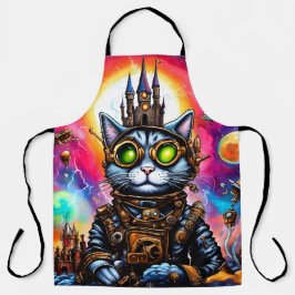 Delantal Steampunk Space Cat I
