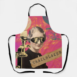 Delantal Steampunk Woman Trailblazer Pop Art