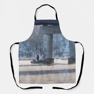 Delantal Steamy Winter Fishing Table Rock Lake