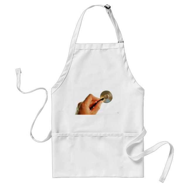 Delantal Stethoscoop in een hand voor een ziekenhuis sfeer. (Frente)