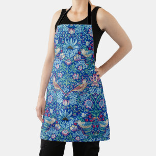 Delantal Strawberry Thief Blue, William Morris