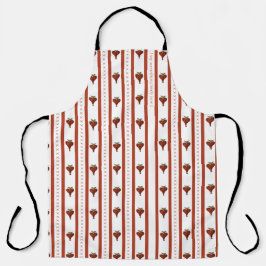 Delantal Stripes of Hearts