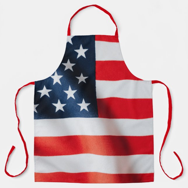 Delantal Stripes USA Cooking Apron — Estados Unidos (Anverso)