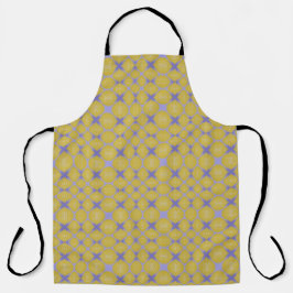 Delantal Stylish Yellow Geometric Design Apron