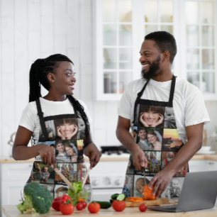 Delantal Su Collage de fotos de año de vacaciones