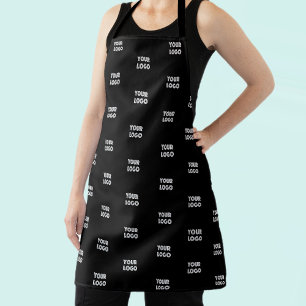 Delantal Su logotipo Sustitución del logotipo de repetici