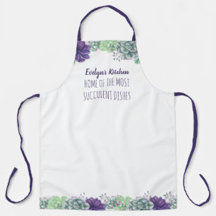 Delantal Suculentas - La Cocina de Nombre y Etiqueta Person