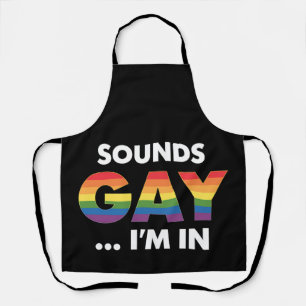 Delantal Suena Gay Estoy Orgulloso Arcoíris Orgullo LGBTQ