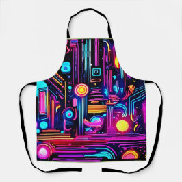 Delantal Sueños de Circuitos de Neón