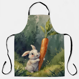 Delantal Sueños de conejito en Meadow: Apron de impresión c