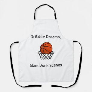 Delantal Sueños de Dribles, Escenas de Mate de Baloncesto