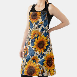 Delantal Sueños de girasol: Acepte la alegre cocina con nue