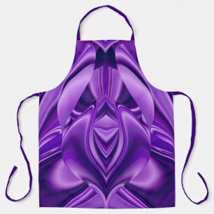 Delantal Sueños del arcoiris de flores moradas
