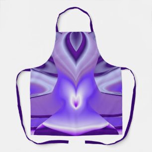 Delantal Sueños del arcoiris de flores moradas