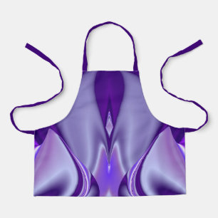 Delantal Sueños del arcoiris de flores moradas