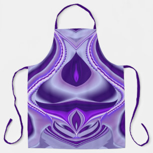 Delantal Sueños del arcoiris de flores moradas