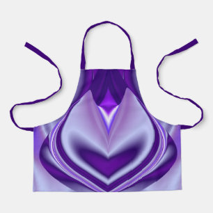 Delantal Sueños del arcoiris de flores moradas