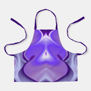 Delantal Sueños del arcoiris de flores moradas