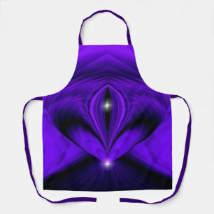 Delantal Sueños del arcoiris de flores moradas