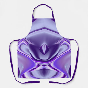 Delantal Sueños del arcoiris de flores moradas
