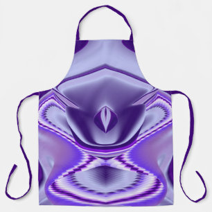 Delantal Sueños del arcoiris de flores moradas
