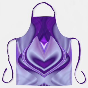 Delantal Sueños del arcoiris de flores moradas