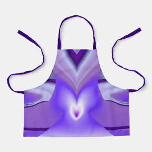Delantal Sueños del arcoiris de flores moradas