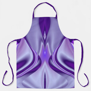 Delantal Sueños del arcoiris de flores moradas