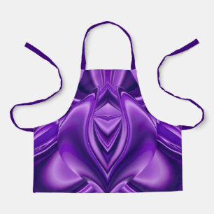 Delantal Sueños del arcoiris de flores moradas