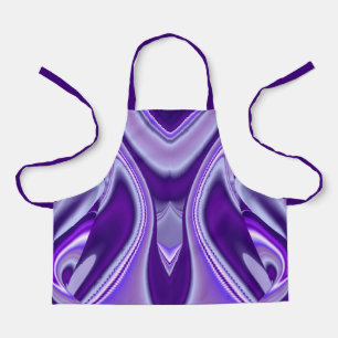 Delantal Sueños del arcoiris de flores moradas