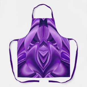 Delantal Sueños del arcoiris de flores moradas