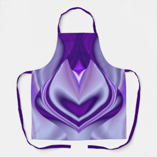 Delantal Sueños del arcoiris de flores moradas