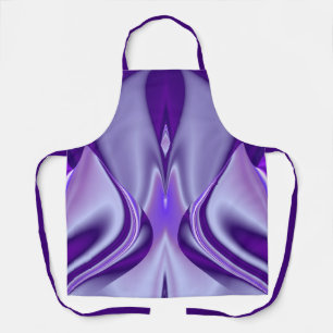Delantal Sueños del arcoiris de flores moradas