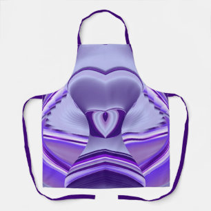 Delantal Sueños del arcoiris de flores moradas