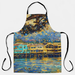 Delantal Sueños dorados de Monterey Harbour inspirados en K