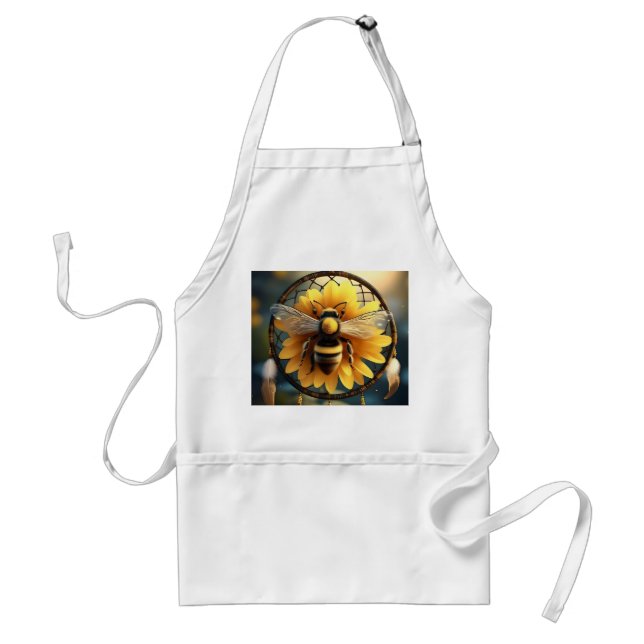 Delantal "Sueños llamativos: Sueño de abeja girasol" (Frente)