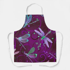 Delantal Sueños púrpura de libélula